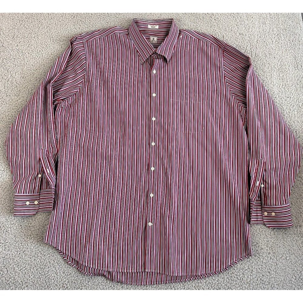 Peter Millar Shirt Mens size XXL Button Down 100% Cotton Stripes